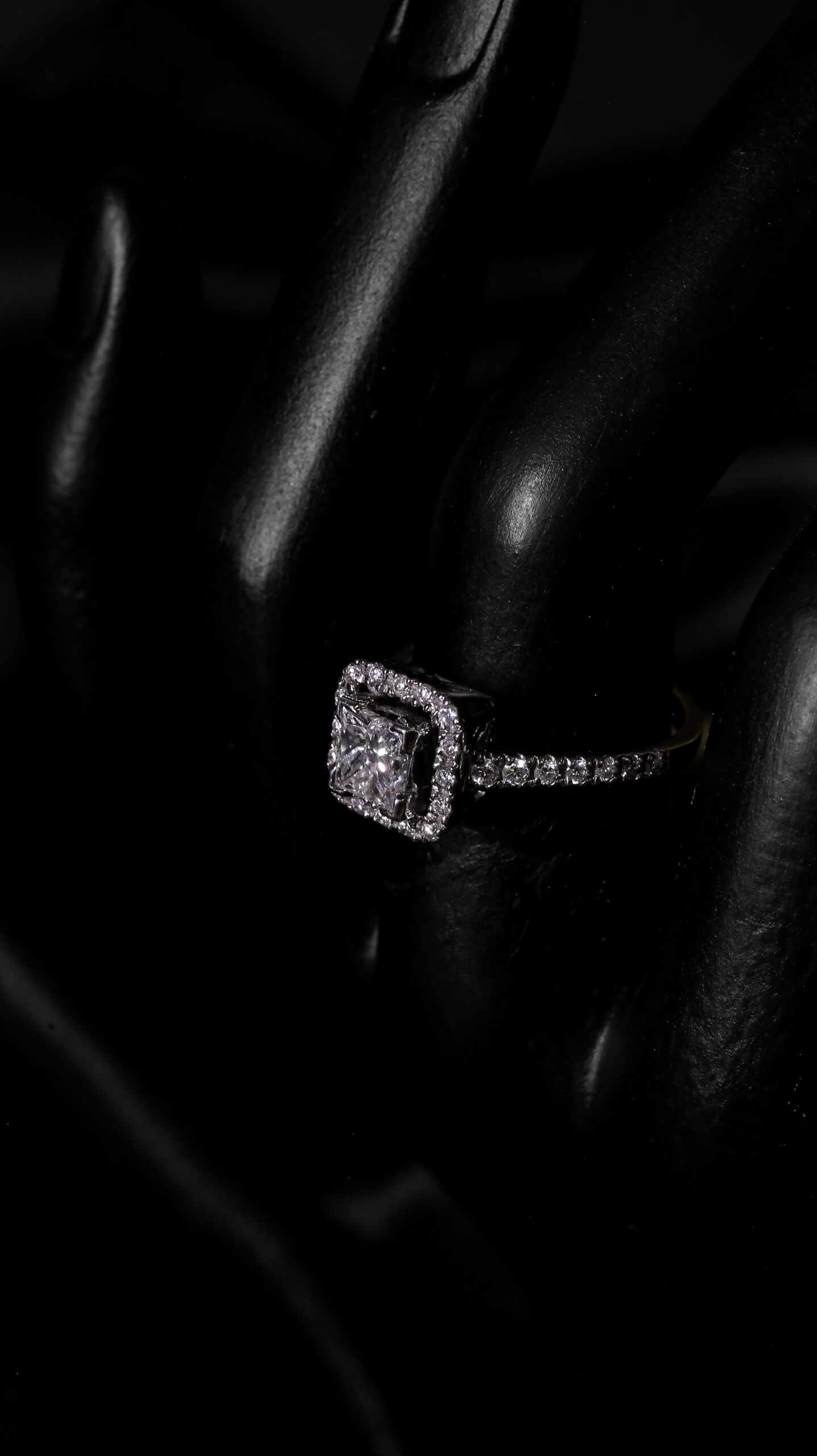 Radiant Diamond Statement Ring