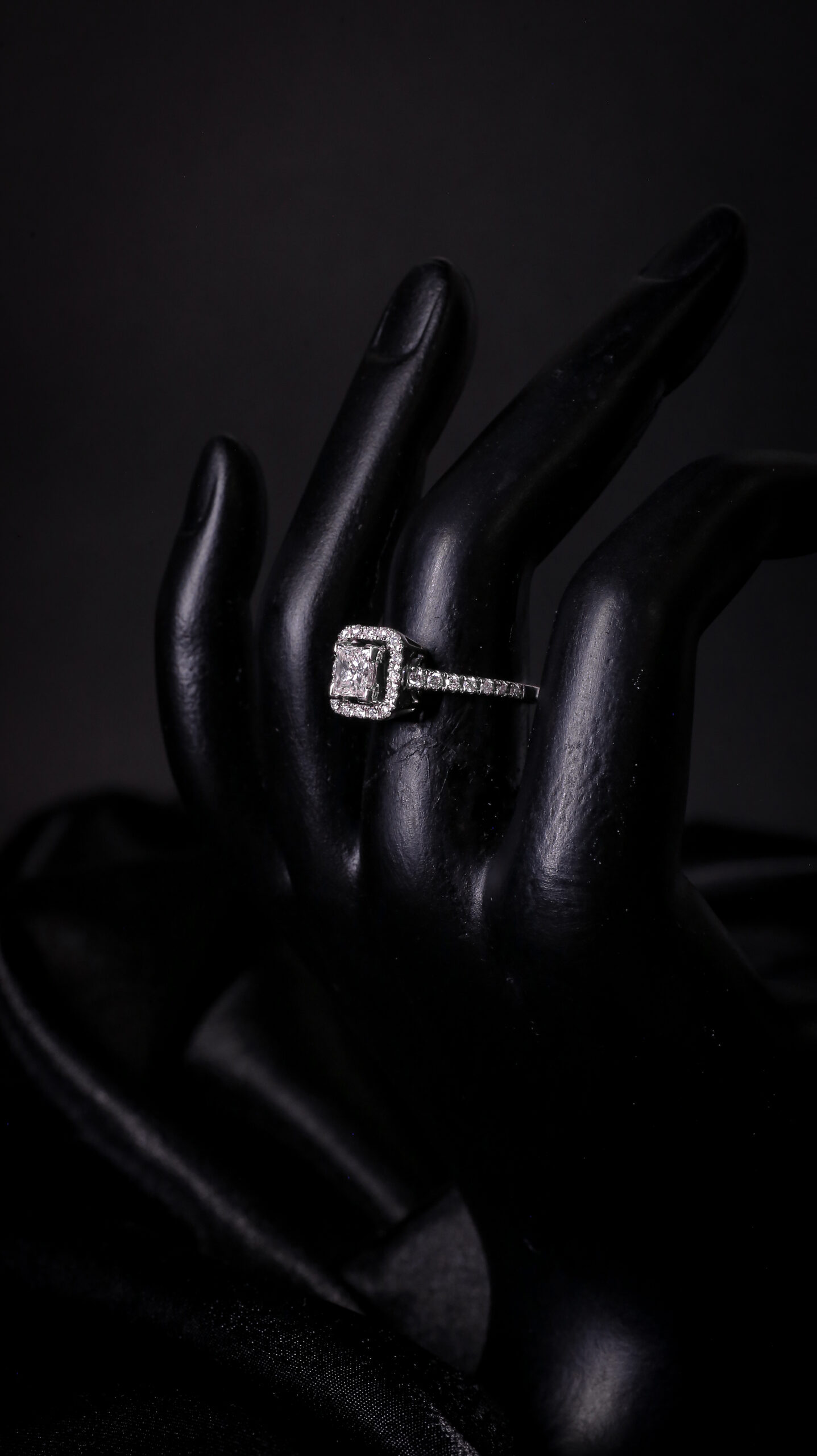 Radiant Diamond Statement Ring