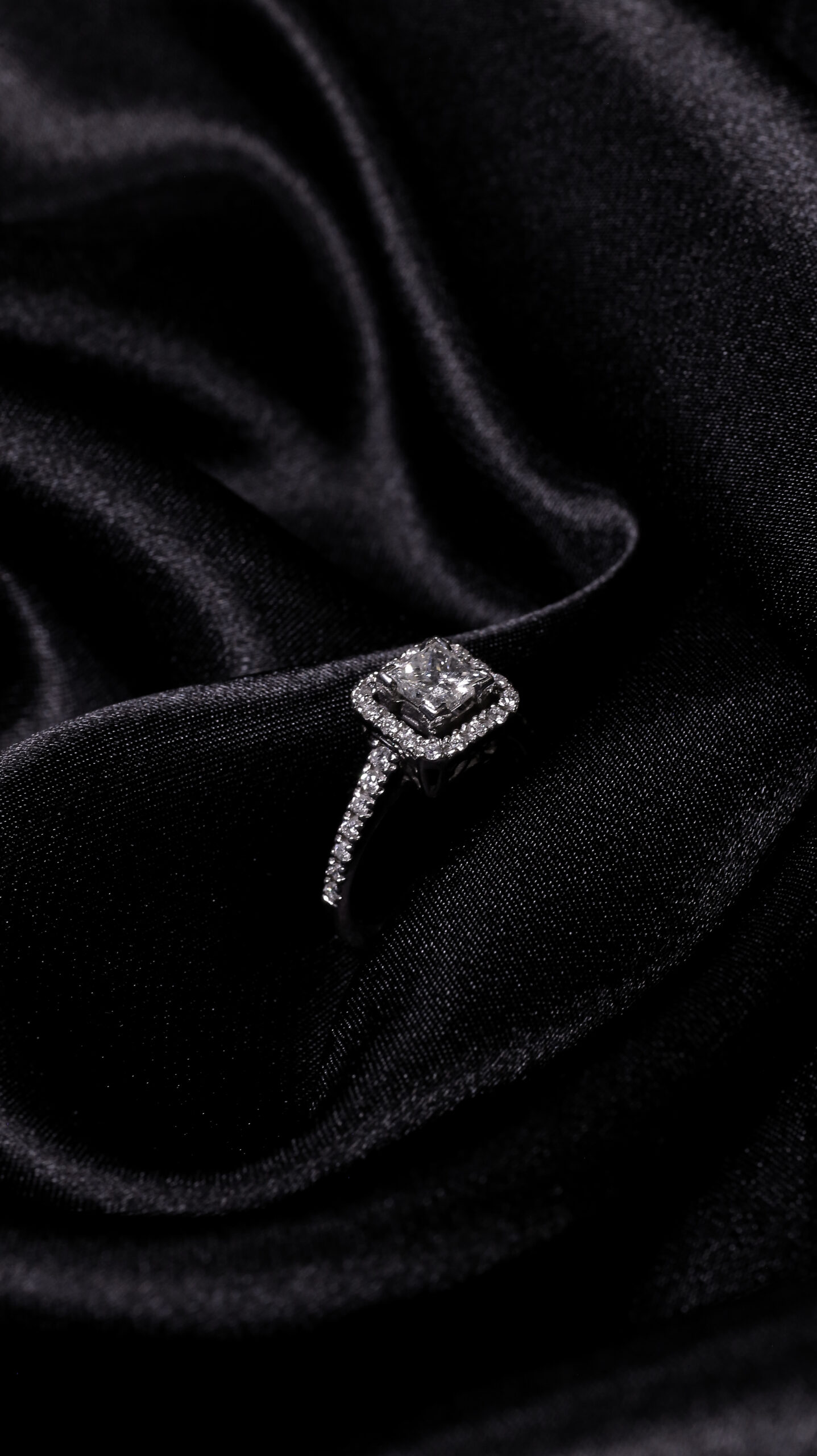 Radiant Diamond Statement Ring