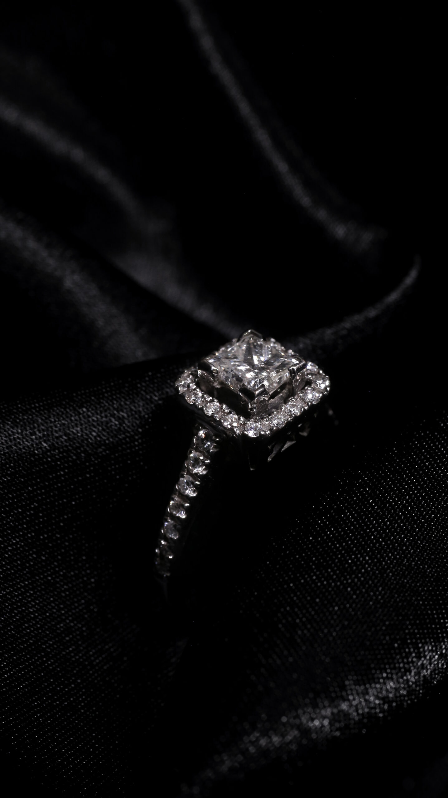 Radiant Diamond Statement Ring